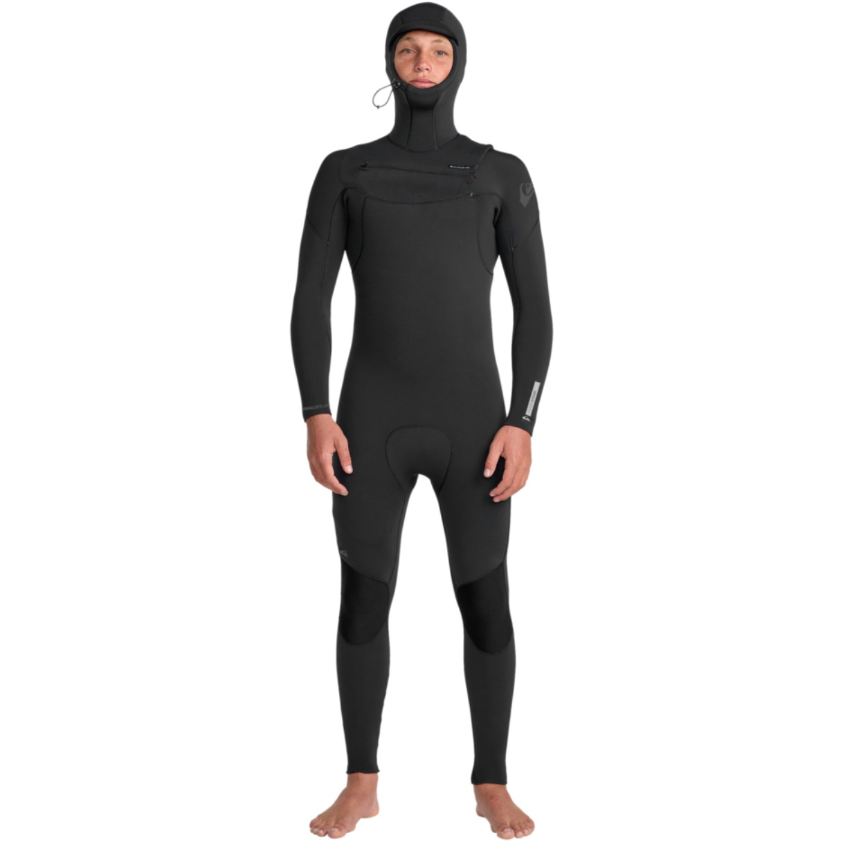 2025 Quiksilver Mens Everyday Sessions 5/4/3mm Chest Zip Hooded Wetsuit 25AW203504 -.. Black